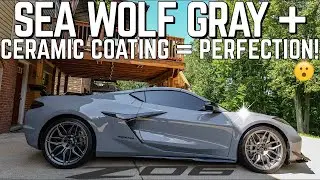 Ceramic coating makes this Sea Wolf Gray C8 Corvette Z06 POP!