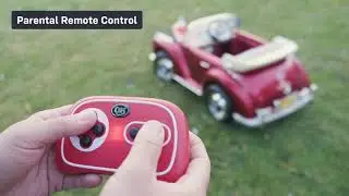 Mercedes Benz Classic 300S Licensed 12v Battery Electric Ride On Car For Kids With Parental Remo...