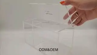 RECHI Custom Design & Manufacture Transparent Square Eyelash Extension Box Lash Organizer With Logo