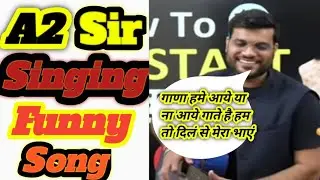 A2 Sir Singing Song | Arvind Arora singing song | #shorts