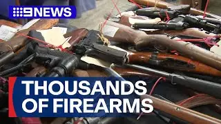 Tens of thousands of firearms off WA streets | 9 News Australia