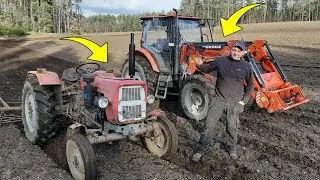 Uprawa Pod Jęczmień Na 2 Traktory! ☆Powalone Drzewo! ☆Bronowanie u Kazika