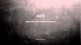 What does ADS mean