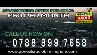 GENESIS RADIO BIRMINGHAM &pound;50 OFFER