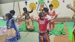 Sankranti sambaralu.. My daughter school celebrations peaks