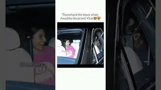When Anushka surprised Virat😍💝🎀 #anushkasharma #viratkohli #love #virushkalove #cute #cricket