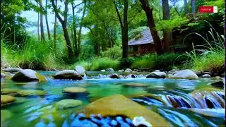Light Day Calm &mdash; Flowing River Water & Piano Music for Fast Sleep | 10 Hours