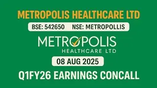 Metropolis Healthcare Q1FY26 Concall | Earnings Conference Call Q1 Results 2026 #Metropolis #Concall