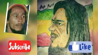 ○HOW to draw BOB MARLEY step by step || رسم بوب مارلي خطوة بخطوة○