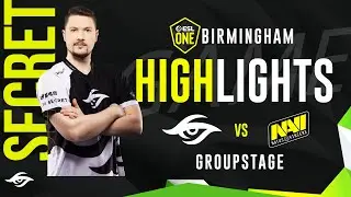 Team Secret vs NaVi ESL ONE Birmingham GROUPSTAGE Highlights | Dota 2
