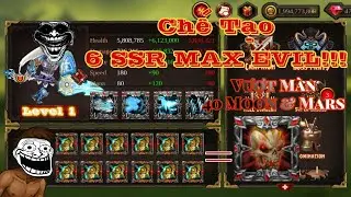 🔥CỰC GẮT! 👉Chế Tạo 6 M&oacute;n SSR Max Evil V&agrave; Cầm Theon Level 1 Vượt Ải 40 Moon & Mars 🤩 | Rusman Epic
