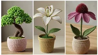 Most Beautiful 😍 Crochet posts plants ideas Free crochet pattern 