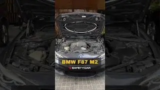 BMW F87 M2 fitted with the SAFETYCAR Auto Fire Extinguisher in Ceramic White! | safetycarlabs.com
