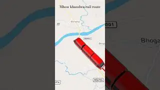 Indore Mhow Khandwa Broadgauge | Gauge Conversion | Graphical representation #Shorts