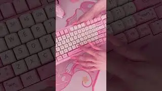 Pretty pink keyboard💒🩷#gaming #aesthetic #pc #unboxing #setup #asmr #diy