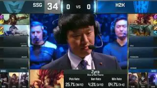 LOL S6 &mdash; SSG vs H2K - Full Game - World Championship 2016 Semifinals