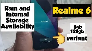 Realme 6 ram and internal storage available