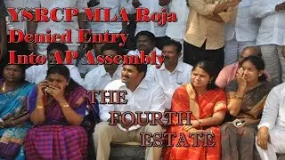 YSRCP MLA Roja Denied Entry Into AP Assembly || Fourth Estate 18th Mar 2016