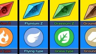 All Z crystals in every type||pokemon