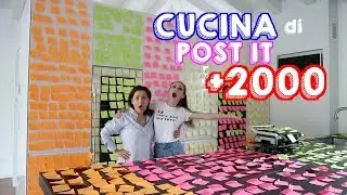 HO RICOPERTO LA CUCINA DI POST IT (più di 2000) | Sofia Dalle Rive