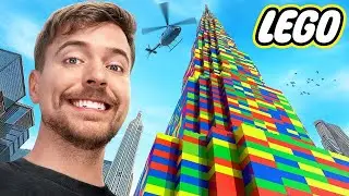 I Built The World s Largest Lego Tower @MrBeast @MrBeast2 @MrBeastGaming