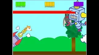 Игра про Супермена🤔... Суперкота) на Scratch. Часть 5 (ENTER ROBOT-BOSS)