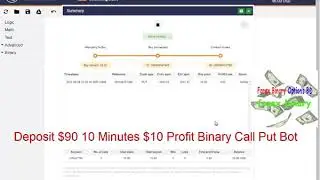 Deposit $90 10 Minutes $10 Profit Binary Call Put Bot
