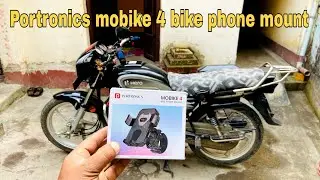 How to installation mobile holder for bike #portronics #mobike #splendormodified #automobile