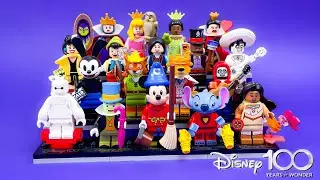 𝟭𝟬𝟬 𝙔𝙀𝘼𝙍𝙎 𝙊𝙁 𝘿𝙄𝙎𝙉𝙀𝙔: 71038 LEGO Disney Minifigures Special Edition UHD complete time-lapse build.
