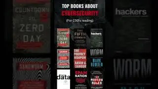 TOP BOOKS ABOUT CYBERSECURITY (For CSO's reading) #cybersecurity #cybersecurityforbeginners