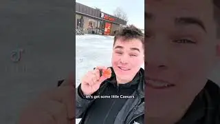Little Caesars Snow Storm Mukbang