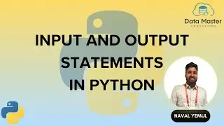 16. Input and Output Statements in Python| Python for All | For Complete Beginners