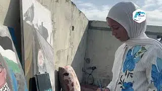 من الخيمة إلى اللوحة   سارة سعدة توثّق مآسي النزوح في غزة عبر الفن