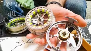 Trout season start & fly fishing gear preparation