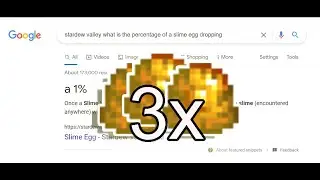 Stardew Valley 3 Tiger Slime Eggs In A Row