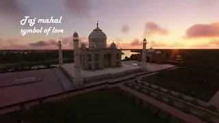 Seventh Wonder Taj Mahal Sunrise view