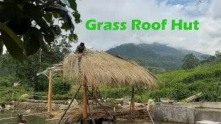 Thatched Roof Hut on One Pillar &ndash; Peaceful Traditional Building with Nature Sounds
