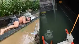 Inundado Quedó El Elevador De La Casa De Los Denigris Y Se Bañan En La Casca Que Se Hizo!