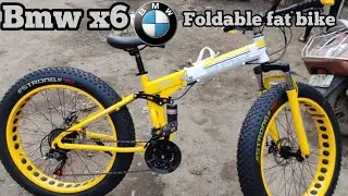 bmw x6 fat bike review || fat bike gears,disc brakes, shock absorbers ||#primewheels #fat tyre cycle