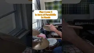 Drum Lesson! Paradiddle 4 over 3 Exercise !
