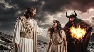 Jesus saving a women from satan