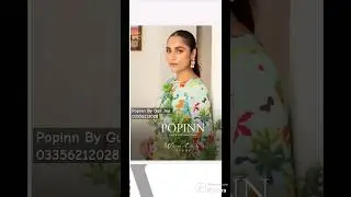 Popinn By Gull Jee |Digital Printed Slub Linen Dupatta Shirt.#popinn #popinnbygulljee #originalbrand