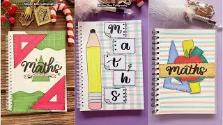 13 Cute & Aesthetic Maths Front Page Ideas | Creative Notebook Covers for Students