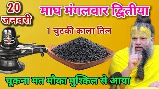 20 जनवरी माघ मंगलवार को 1 चुटकी काला तिल का उपाय जरूर करें।  Premanand Ji Maharaj 