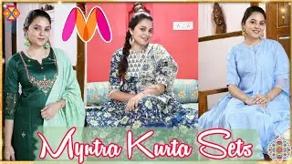 *Festive* Myntra Designer KURTA Sets HAUL ❤️| Best Outfits for DIWALI 2021✨ || Vanya Mishra