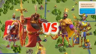 Xiang Yu/Nevsky vs Ciro/Ramses - no equip - Rise of Kingdoms RoK