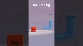 Ball in a pipe in Blender and its physics simulation #blender3d #shorts