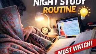  Night Study Routine⏰️ | Procrastination Se Kaise Bache!📚#ssccgl #motivation #study #upsc #trending 