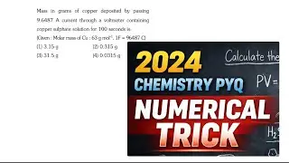 NEET 2024 Chemistry PYQ &ndash; Smart Student Approach