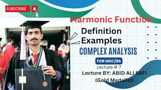 Harmonic Function || Conjugate function|| Definition|| Examples || Urdu/Hindi || 1.5M Views